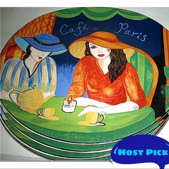 Sango Other - 4 Never Used Sango Cafe Paris Oval Dinner Plates